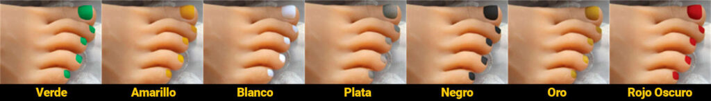 Manicura pies muñecas realísticas 1