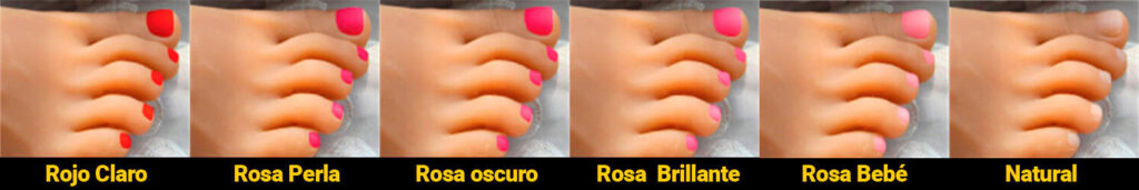 Manicura pies muñecas realísticas 2