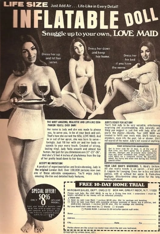 muñecas sexuales 1970